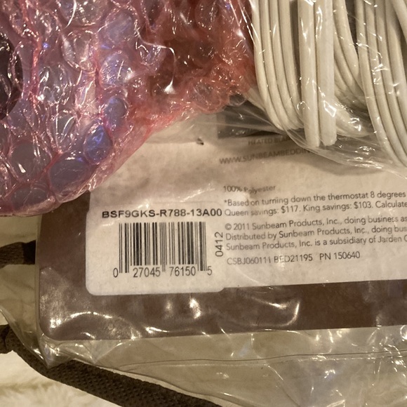 NWT CONTROLS ONLY FOR A SUNBEAM KING SZ ELECTRIC BLANKET - Picture 7 of 7